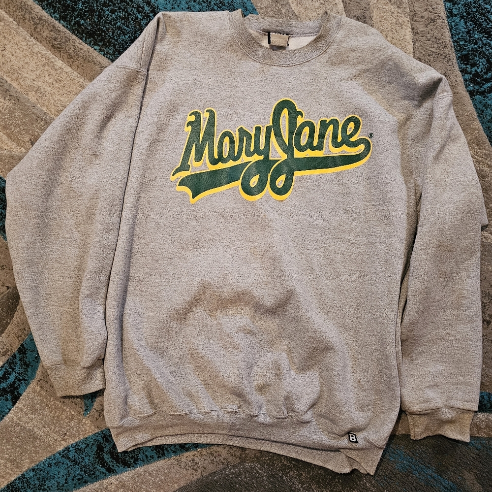 Breezy Excursion Mary Jane crew neck sweater XL BEST